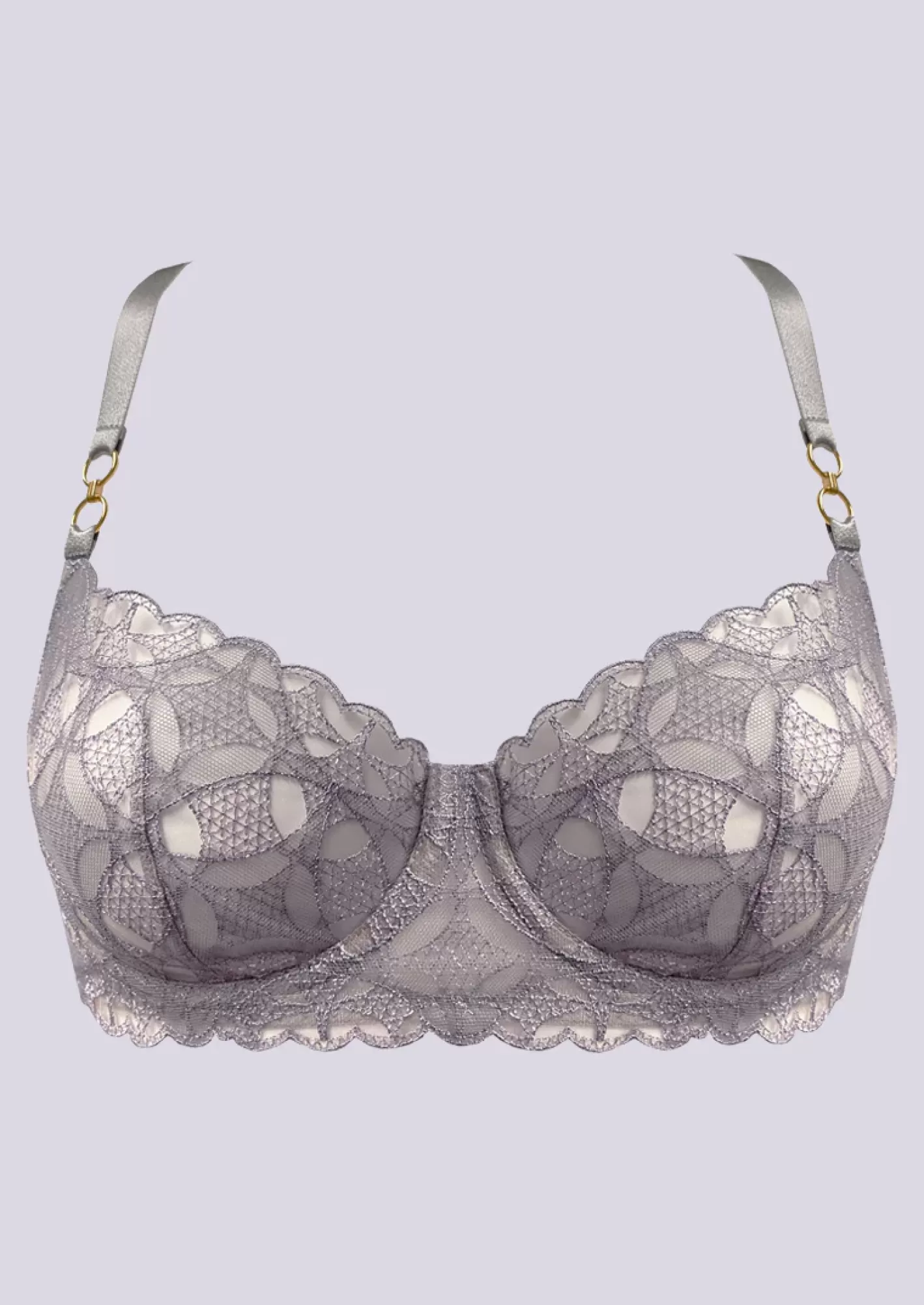 Shop Bordelle Alta Balconette Wire Bra Platinum