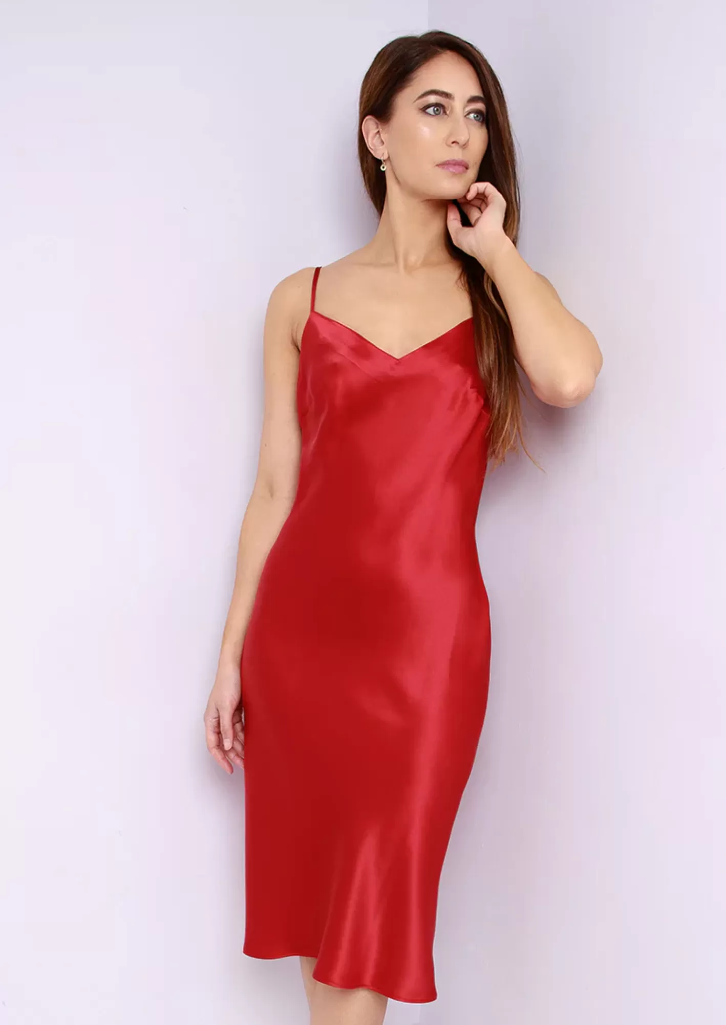 Clearance Marjolaine Odana Midi Dress Red